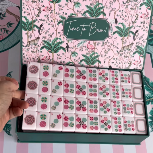 Summer Bloom American Mahjong Set – 160 Tiles