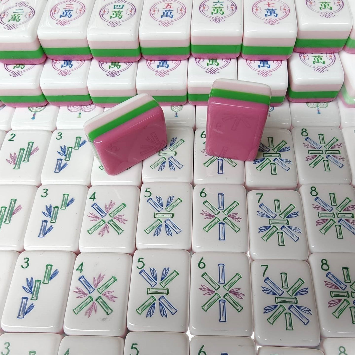 Elephant Blossom American Mahjong Set – 160 Tiles