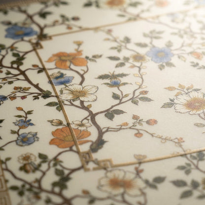 Chinoiserie Blossom Mahjong Mat — Roll-Up