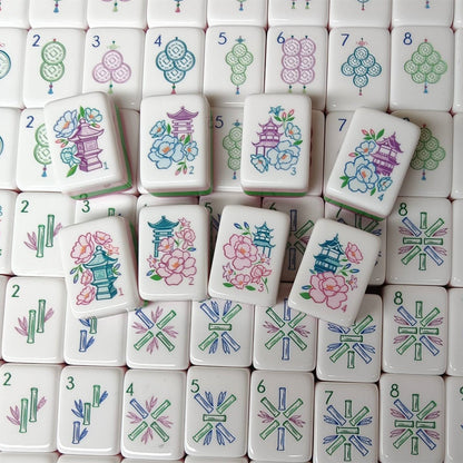 Elephant Blossom American Mahjong Set – 160 Tiles