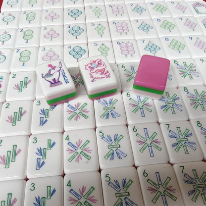 Elephant Blossom American Mahjong Set – 160 Tiles