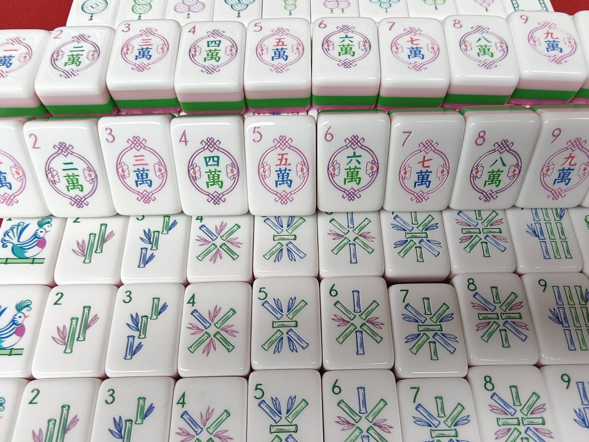 Elephant Blossom American Mahjong Set – 160 Tiles