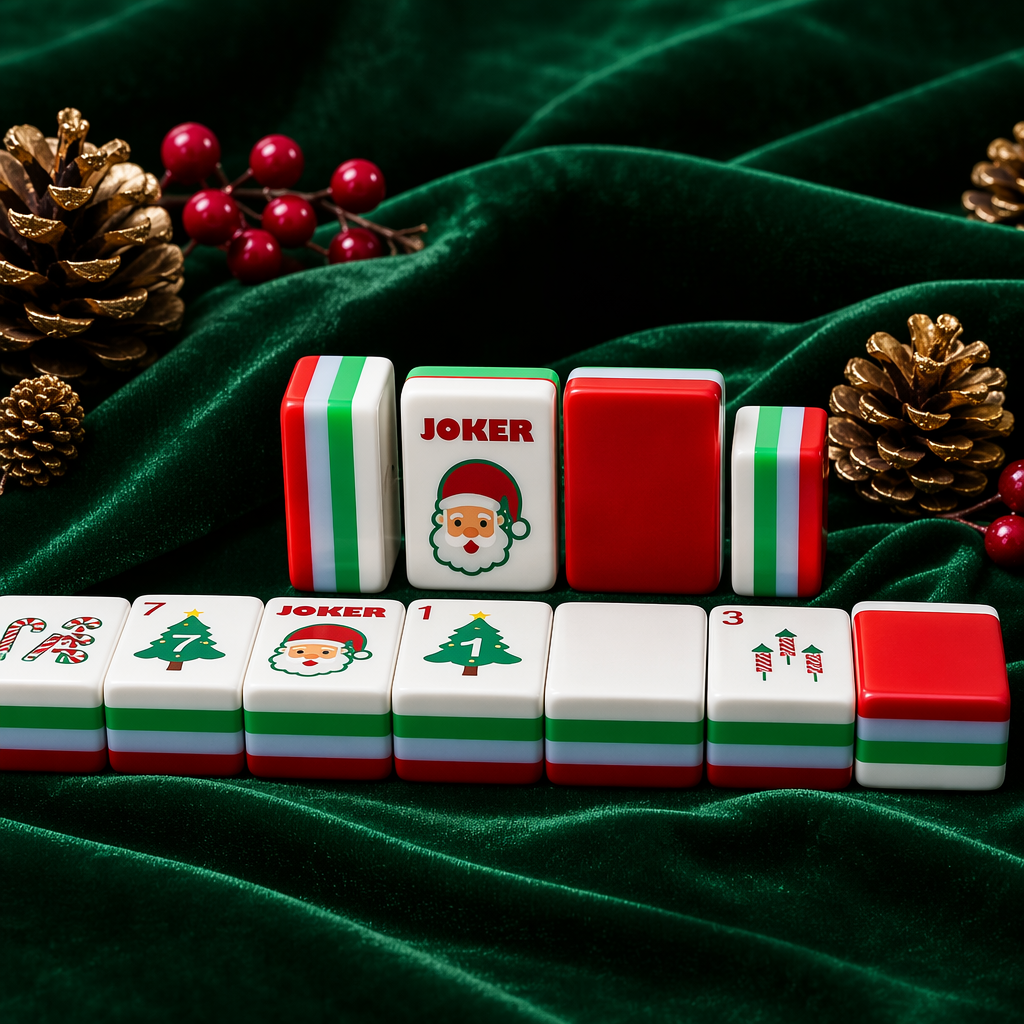 Christmas Cheer American Mahjong Set – 160 Tiles