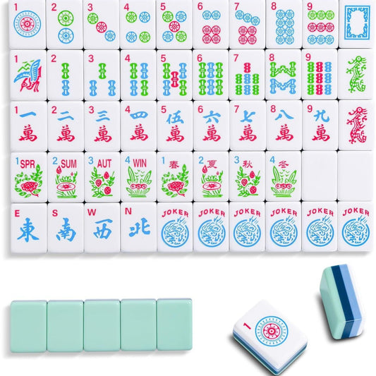 Mint Stripe American Mahjong Set – 160 Tiles