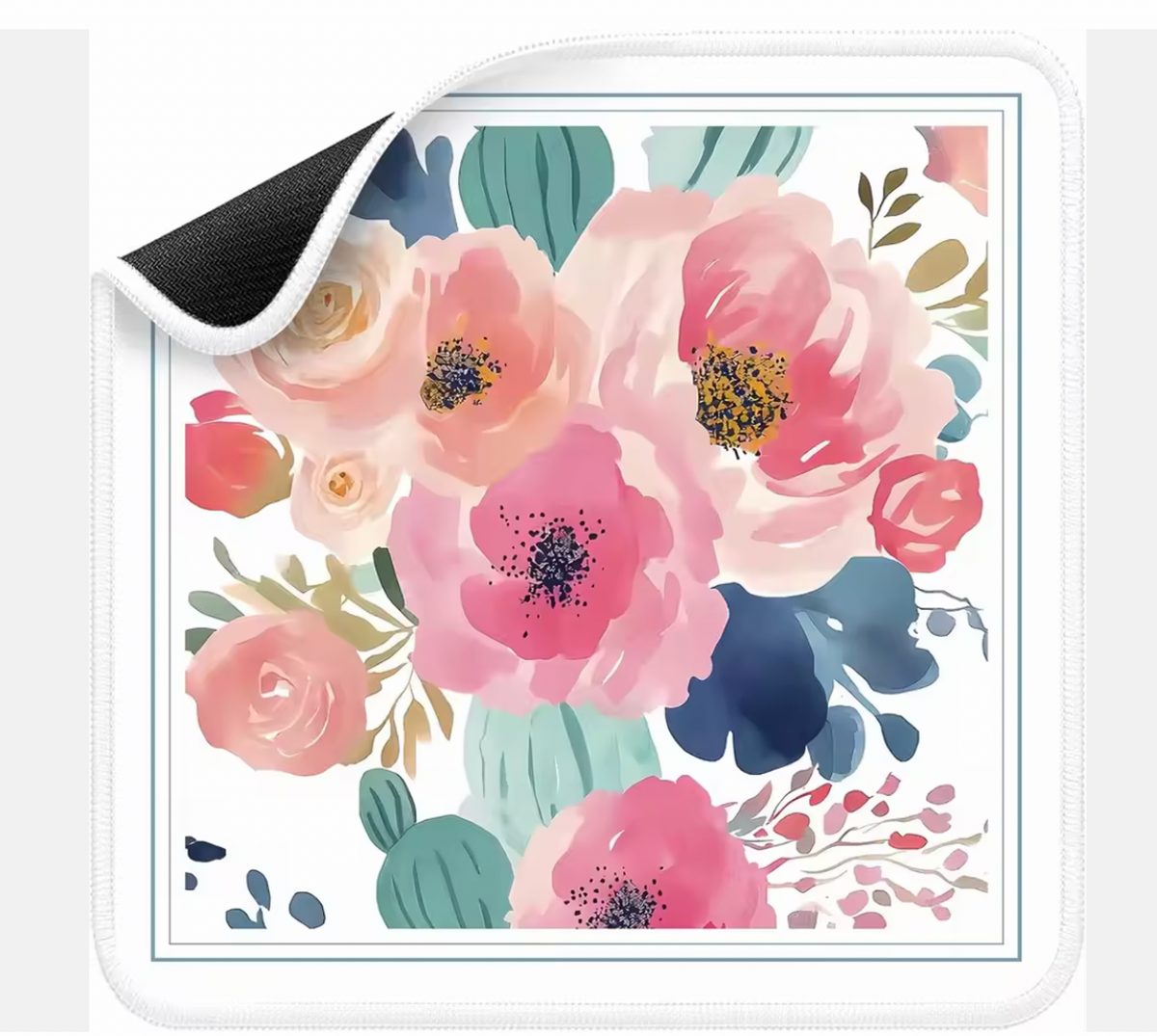 Elegant Garden Mahjong Mat — Non-Slip