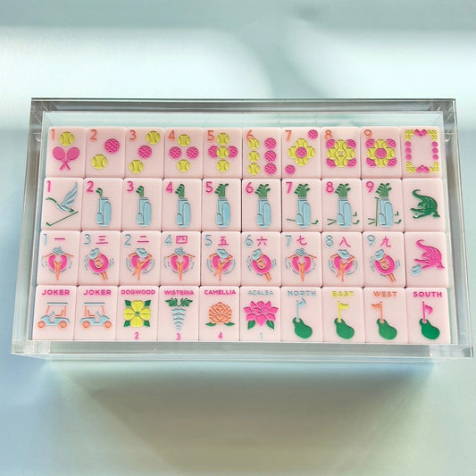 Clubhouse Pink American Mahjong Set – 160 Tiles