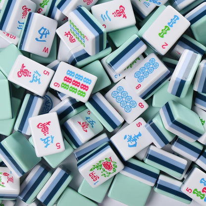 Mint Stripe American Mahjong Set – 160 Tiles
