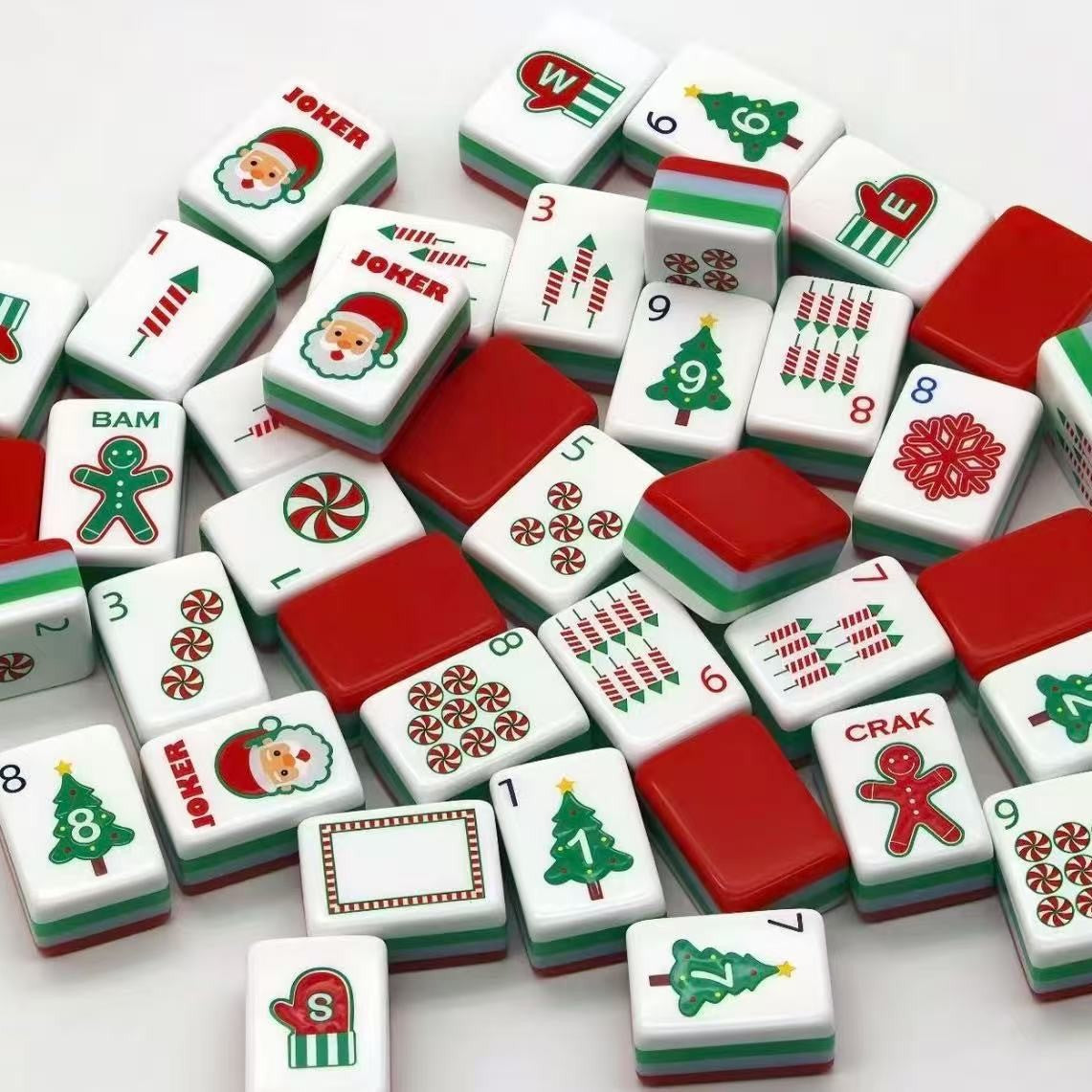 Christmas Cheer American Mahjong Set – 160 Tiles