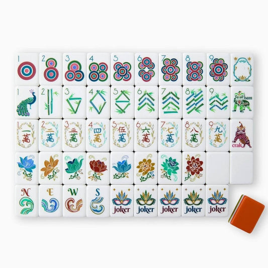 Masquerade Garden American Mahjong Set – 160 Tiles