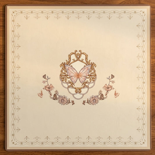 Vintage Butterfly Mahjong Mat — Roll-Up