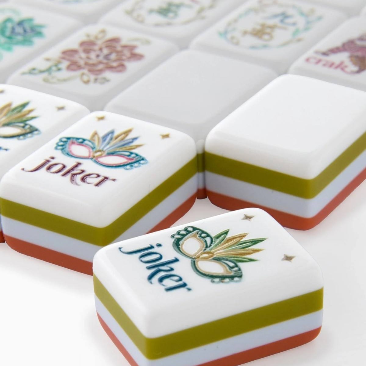 Masquerade Garden American Mahjong Set – 160 Tiles