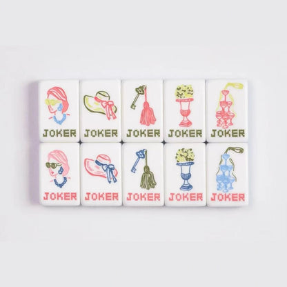 Ribbon Bloom American Mahjong Set – 160 Tiles