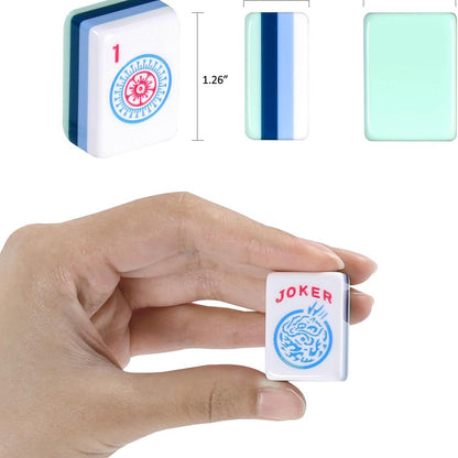Mint Stripe American Mahjong Set – 160 Tiles