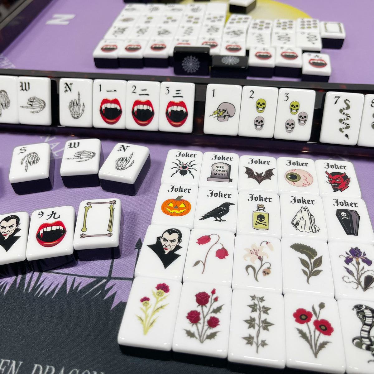 Halloween Haunt American Mahjong Set – 160 Tiles