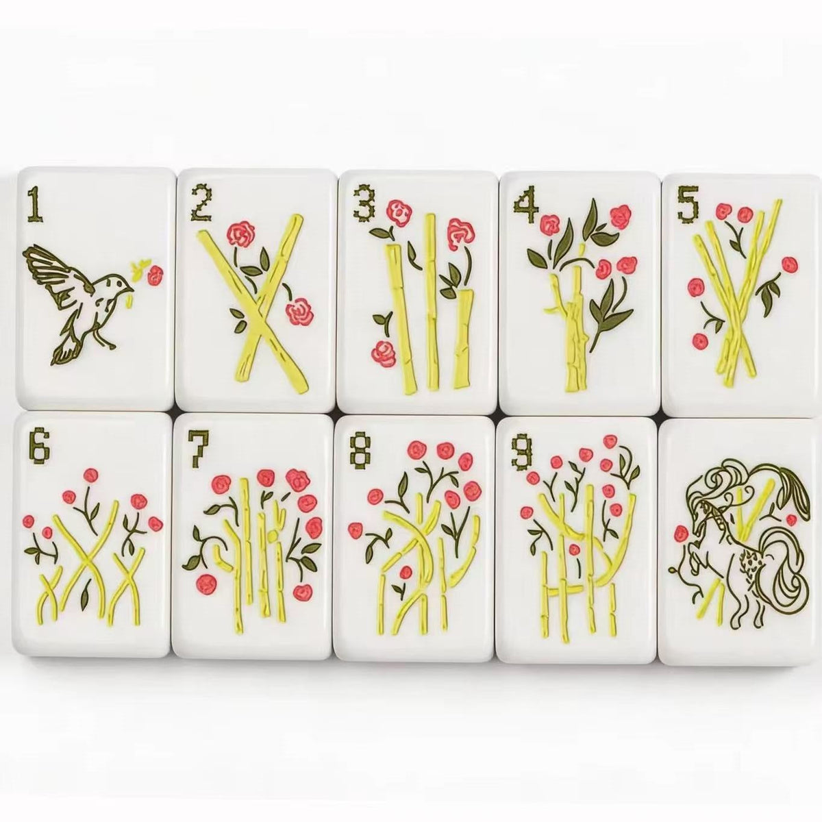 Ribbon Bloom American Mahjong Set – 160 Tiles