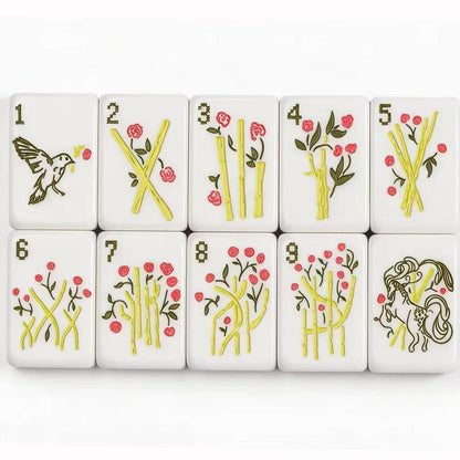 Ribbon Bloom American Mahjong Set – 160 Tiles