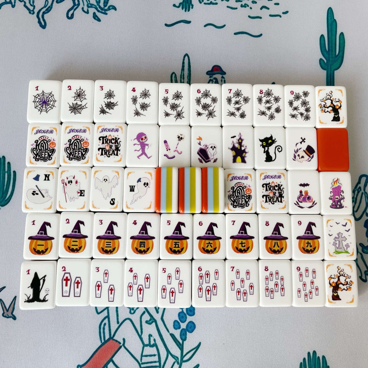 Halloween Nights American Mahjong Set – 160 Tiles