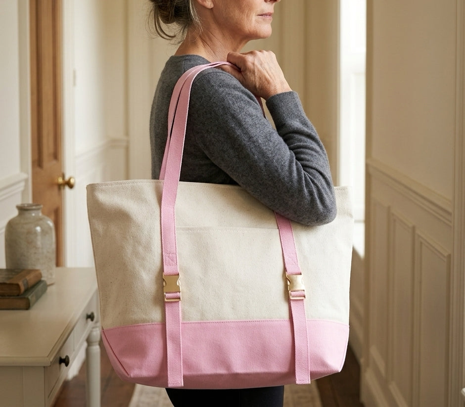 Mahjong Day-Bag Set — Canvas Carryall