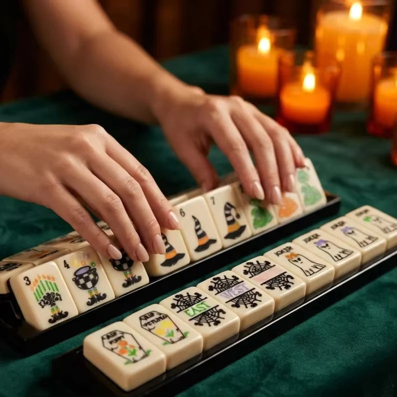 Ghostly Nights American Mahjong Set – 160 Tiles