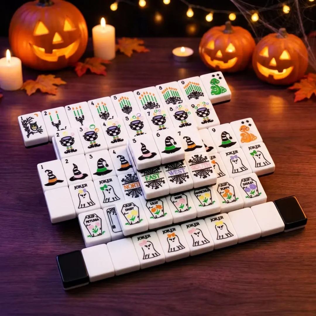 Ghostly Nights American Mahjong Set – 160 Tiles