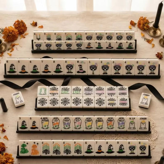 Ghostly Nights American Mahjong Set – 160 Tiles