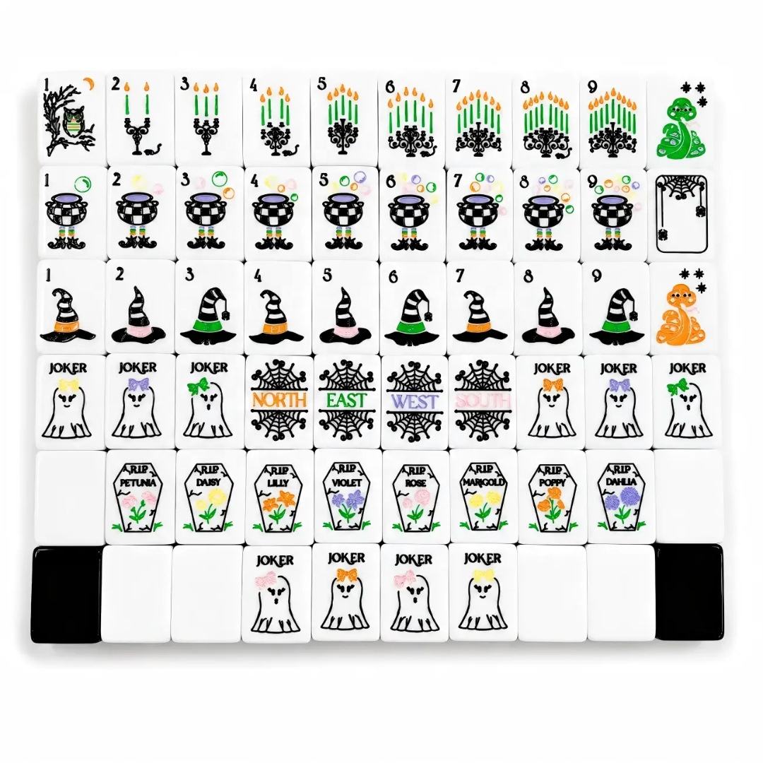 Ghostly Nights American Mahjong Set – 160 Tiles