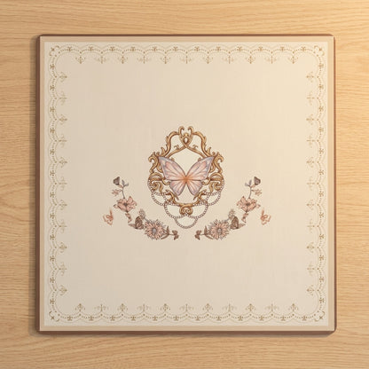 Vintage Butterfly Mahjong Mat — Roll-Up