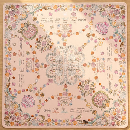 Seashell Shore Mahjong Mat — Foldable