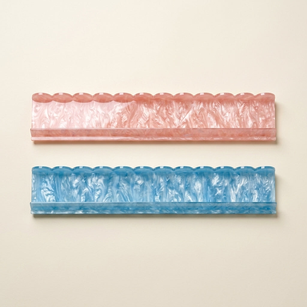 Pearl Shell Mahjong Racks — Set