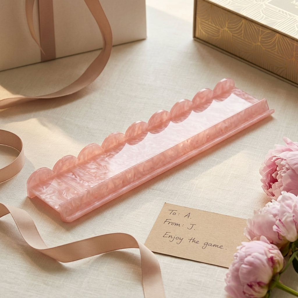 Pearl Shell Mahjong Racks — Set