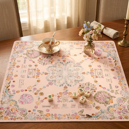 Seashell Shore Mahjong Mat — Foldable