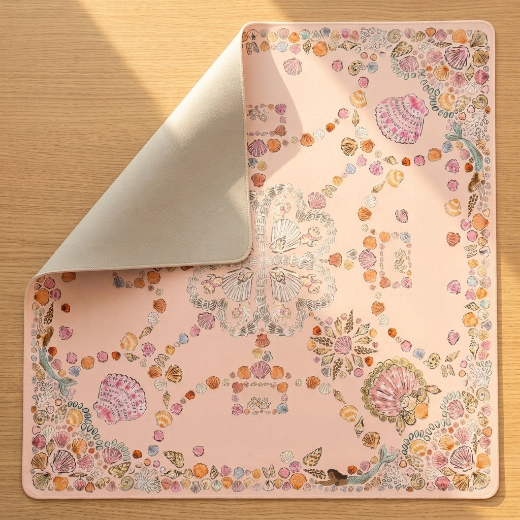 Seashell Shore Mahjong Mat — Foldable