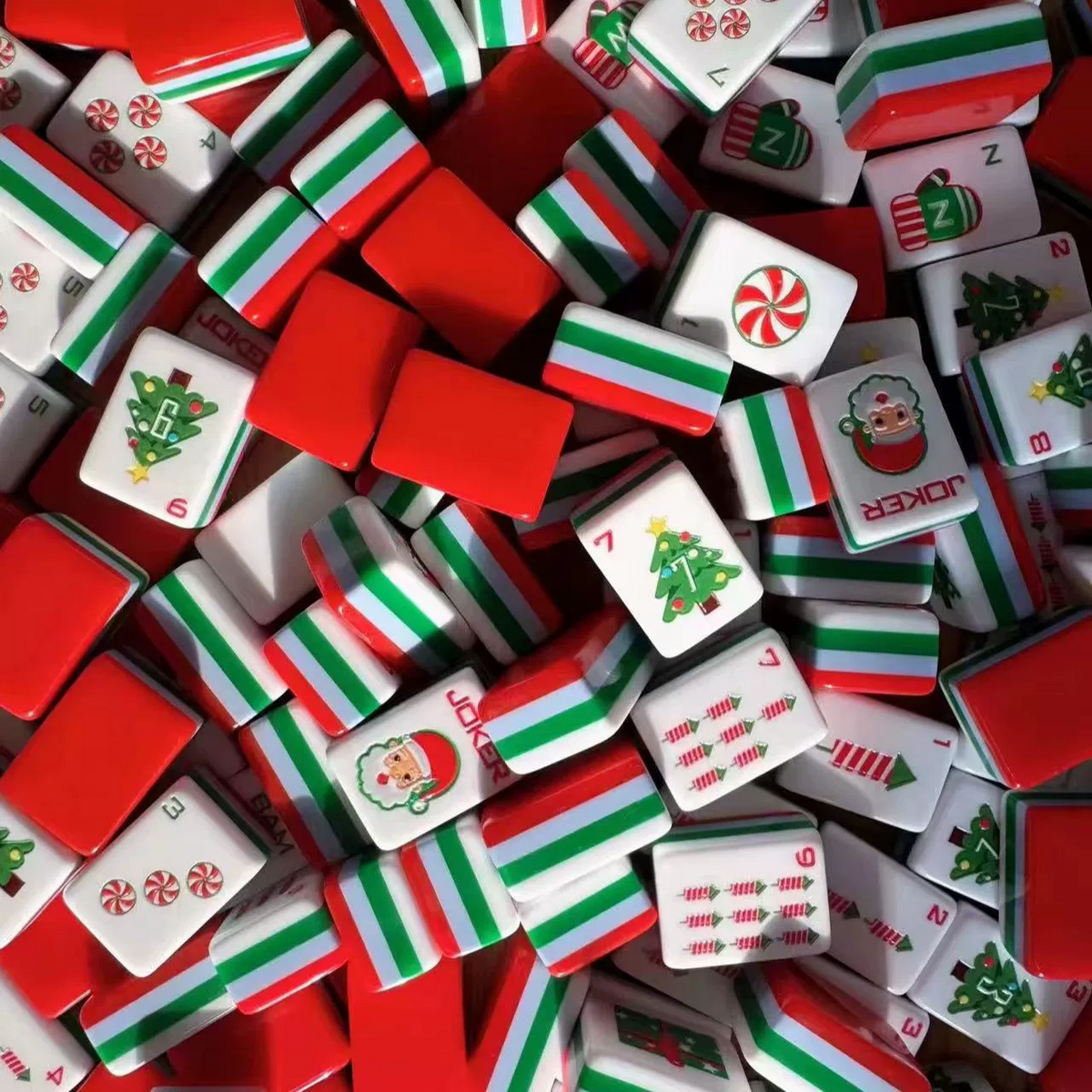 Christmas Cheer American Mahjong Set – 160 Tiles