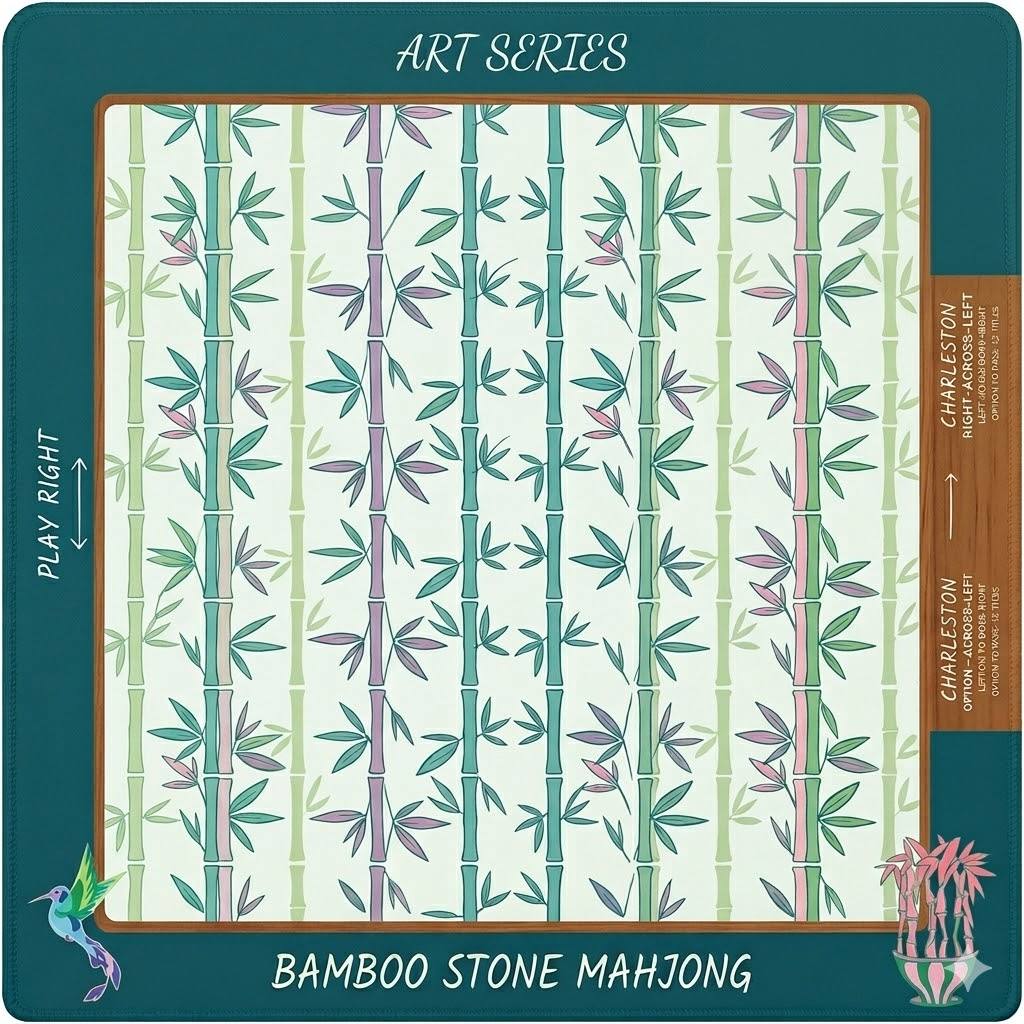 Bamboo Grove Mahjong Mat — Roll-Up