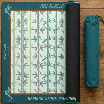 Bamboo Grove Mahjong Mat — Roll-Up