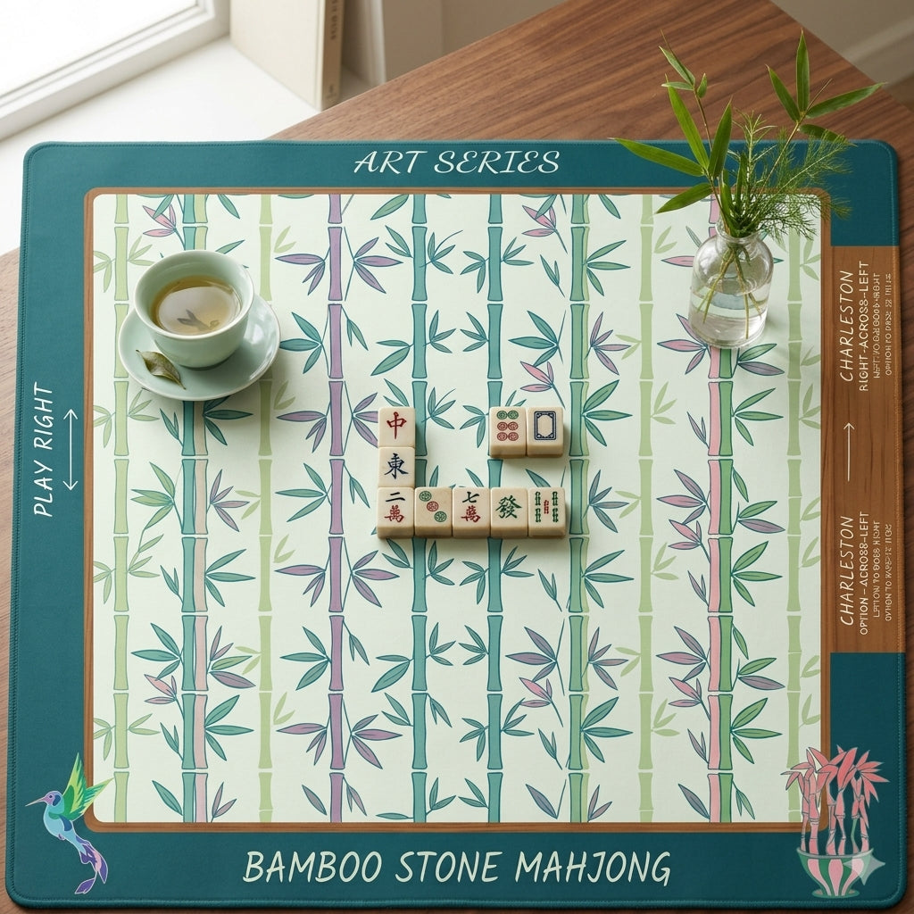 Bamboo Grove Mahjong Mat — Roll-Up