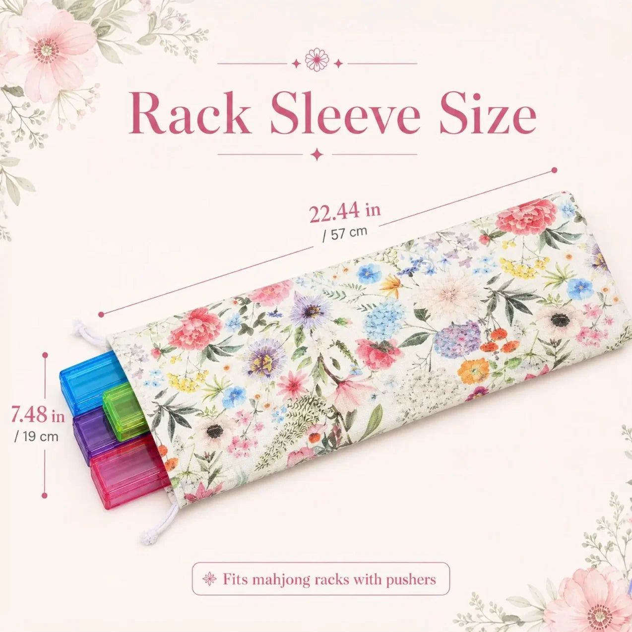 Floral Mahjong Travel Bag — Set