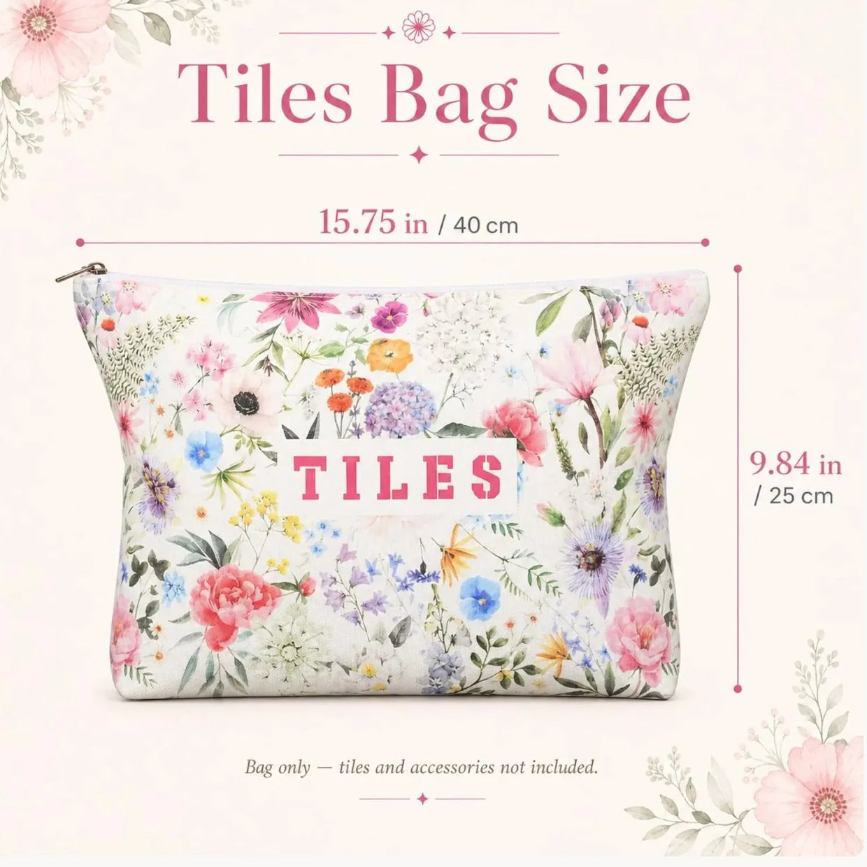 Floral Mahjong Travel Bag — Set