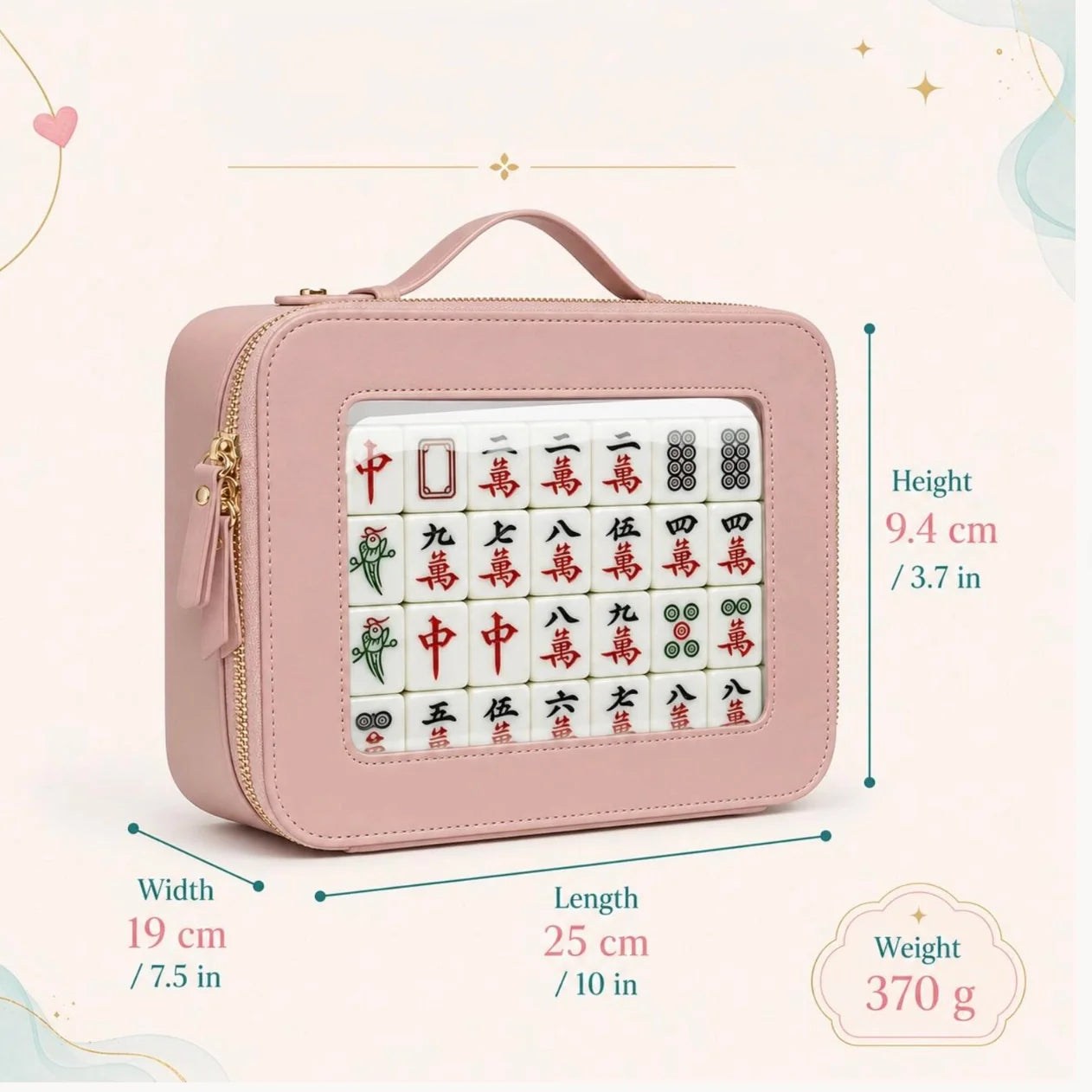 Clear Window Mahjong Case — Carry