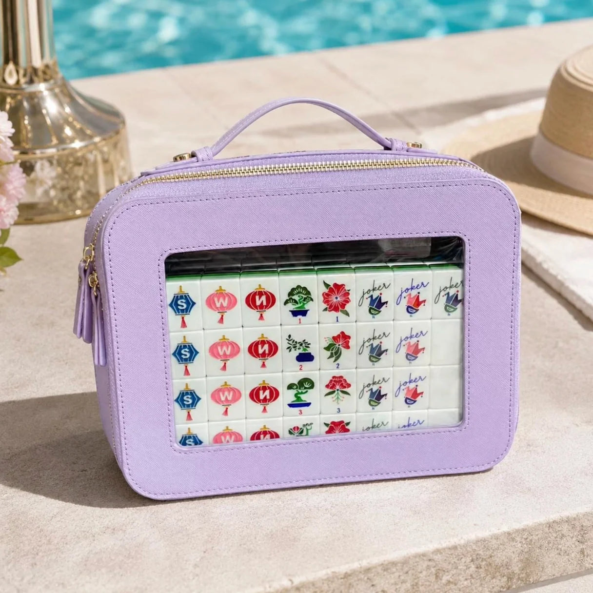 Clear Window Mahjong Case — Carry