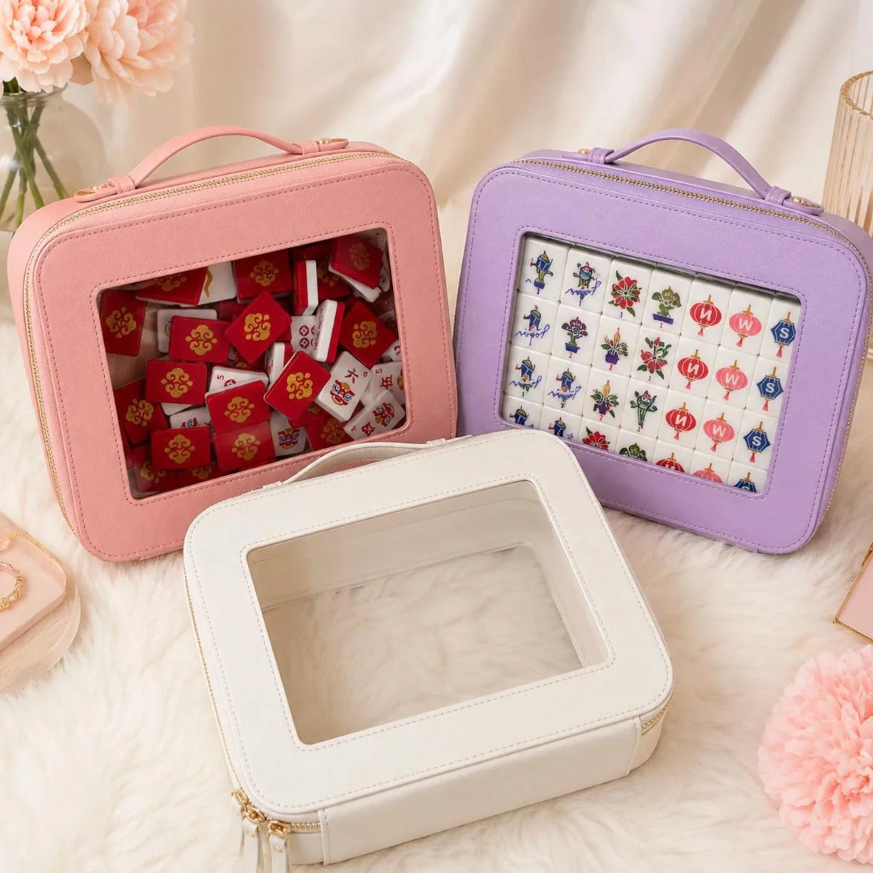 Clear Window Mahjong Case — Carry
