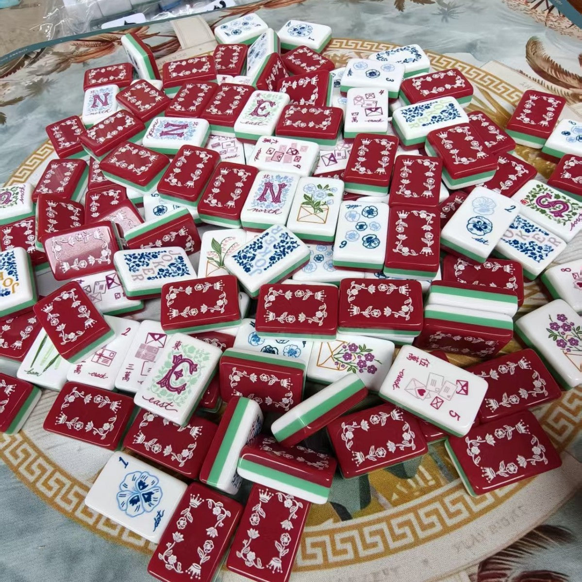 Garden Letters American Mahjong Set – 160 Tiles