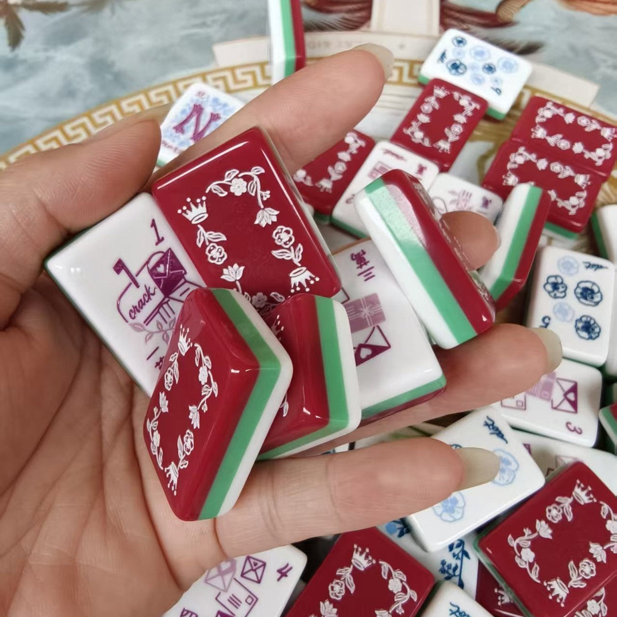 Garden Letters American Mahjong Set – 160 Tiles