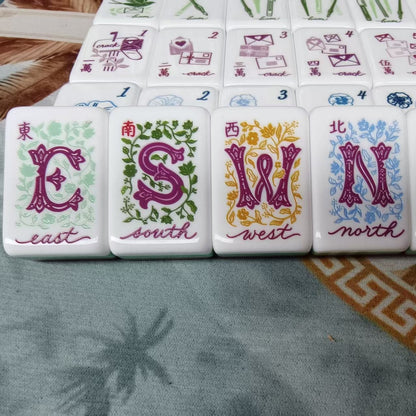 Garden Letters American Mahjong Set – 160 Tiles