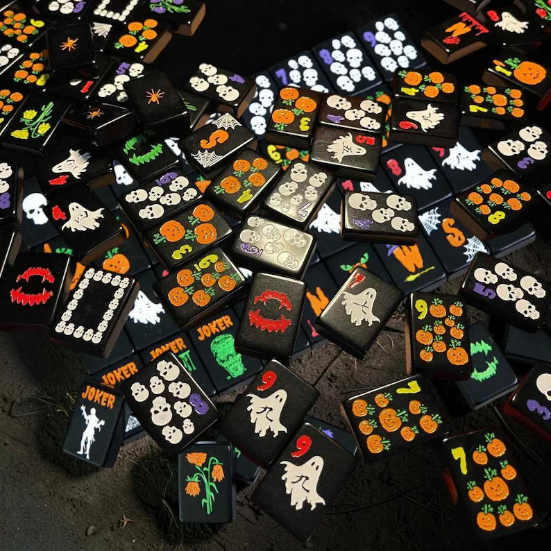 Halloween After Dark American Mahjong Set – 160 Tiles