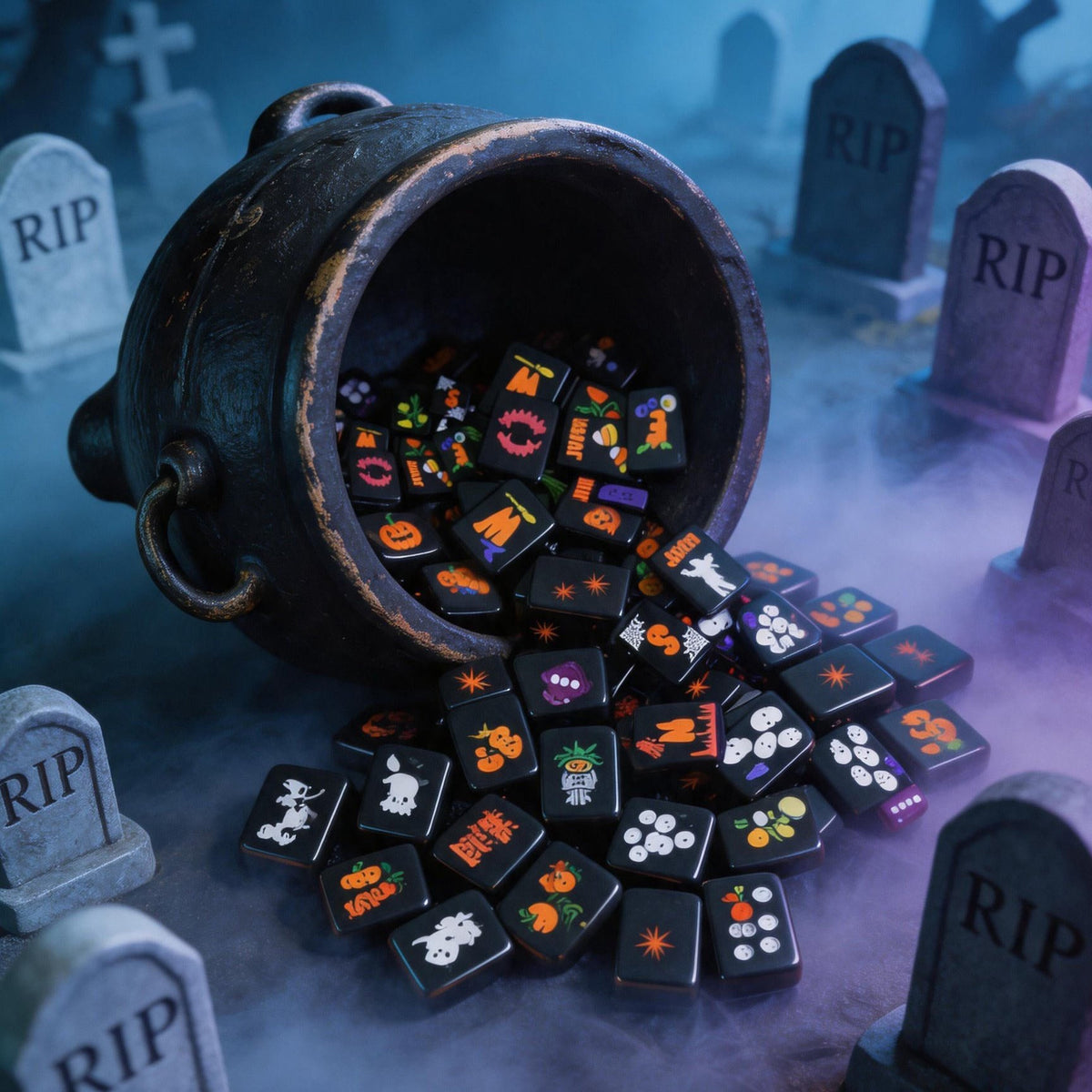 Halloween After Dark American Mahjong Set – 160 Tiles