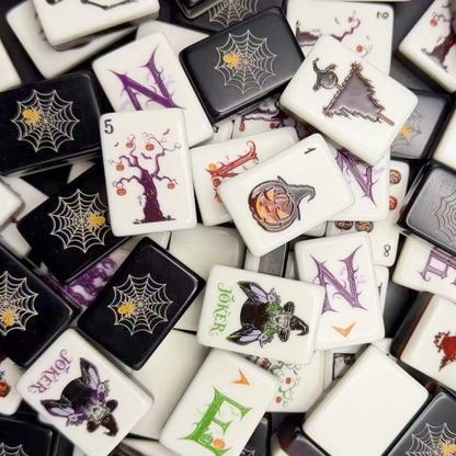 Spiderweb Twilight American Mahjong Set – 160 Tiles