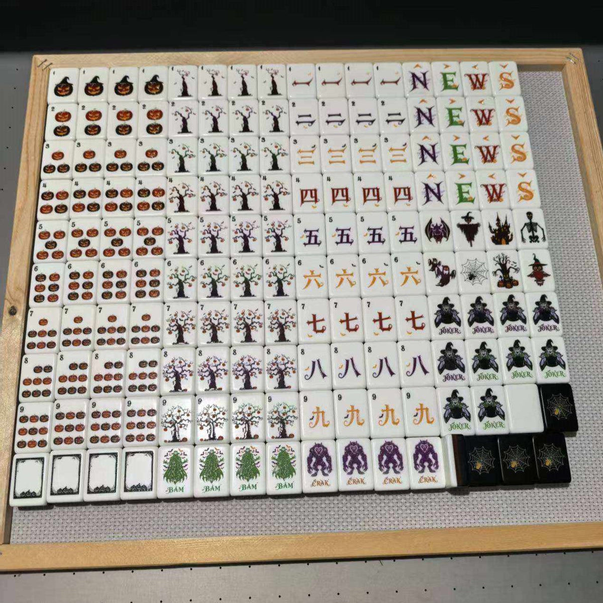 Spiderweb Twilight American Mahjong Set – 160 Tiles