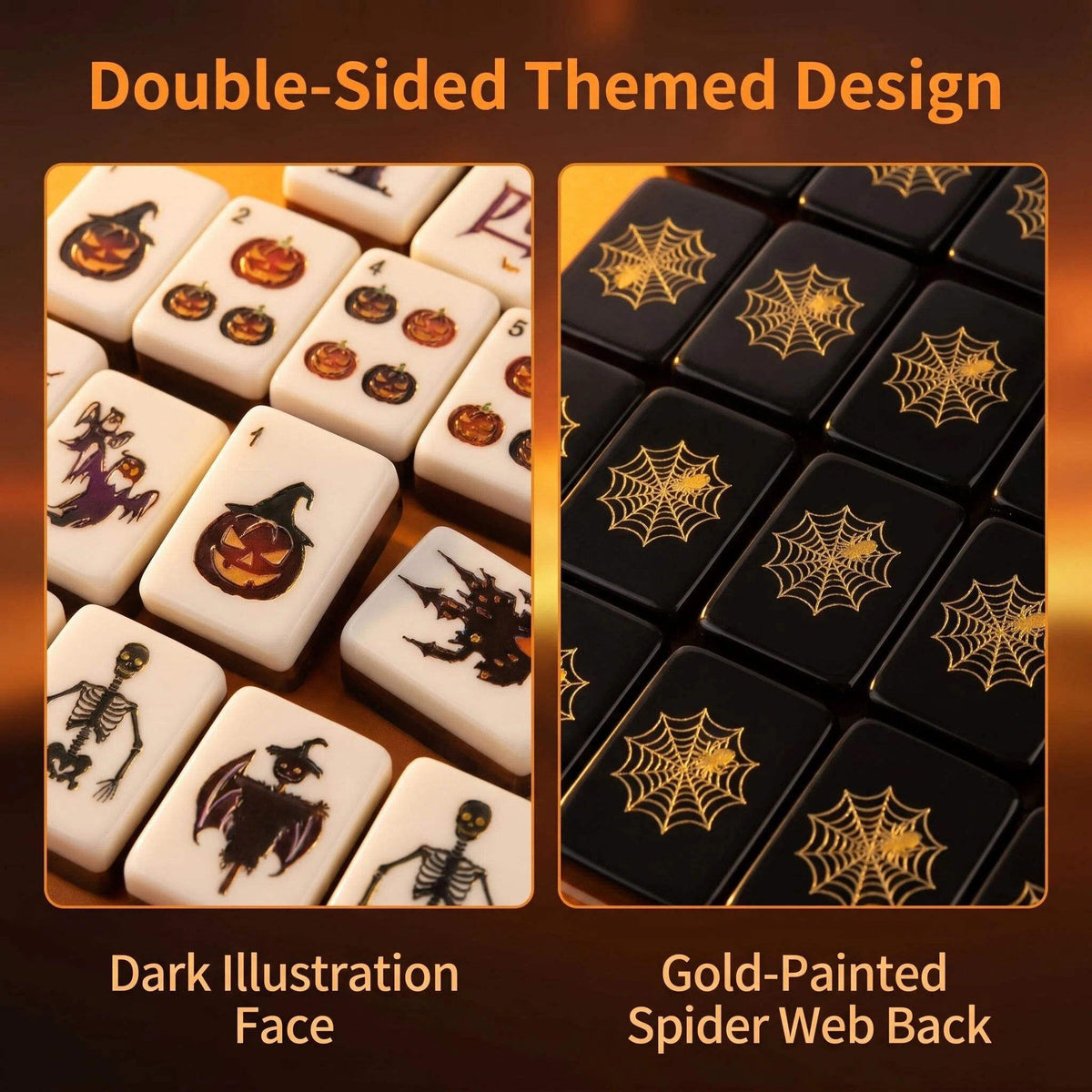 Spiderweb Twilight American Mahjong Set – 160 Tiles