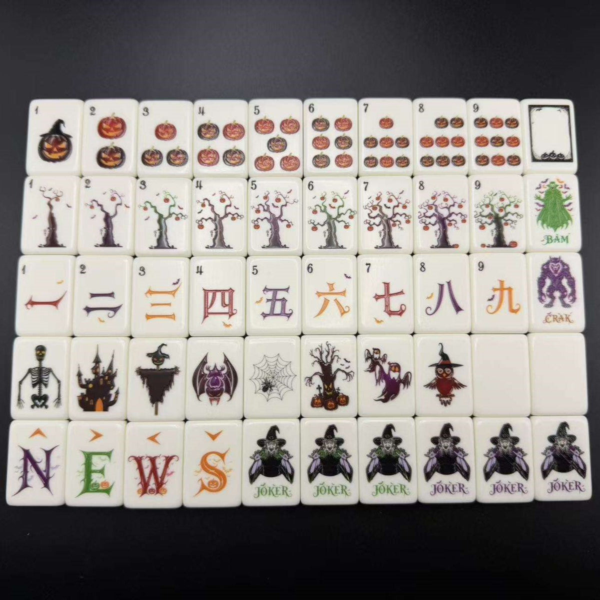 Spiderweb Twilight American Mahjong Set – 160 Tiles